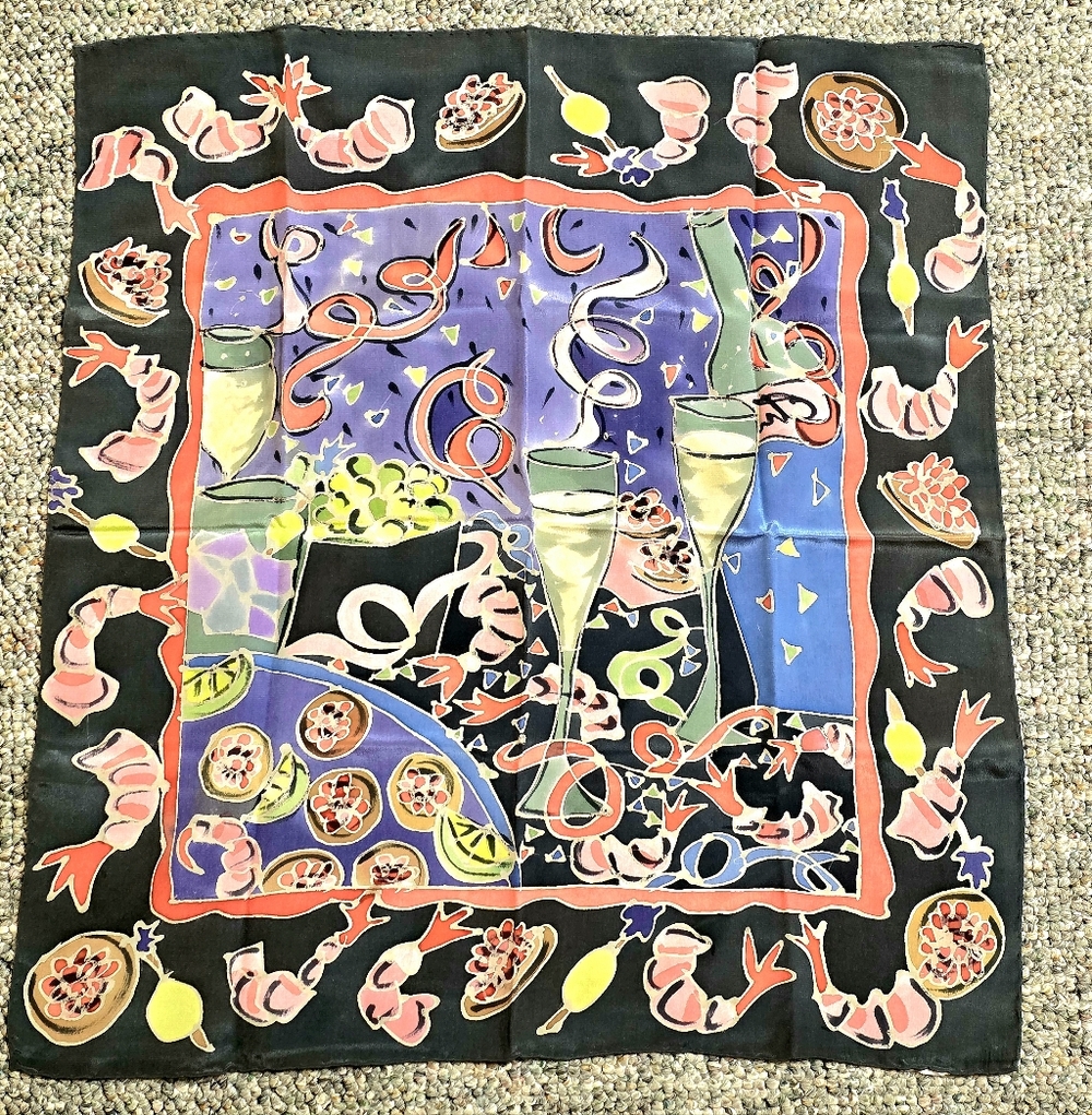 Anthropologie "Celebration" Silk Neck Scarf